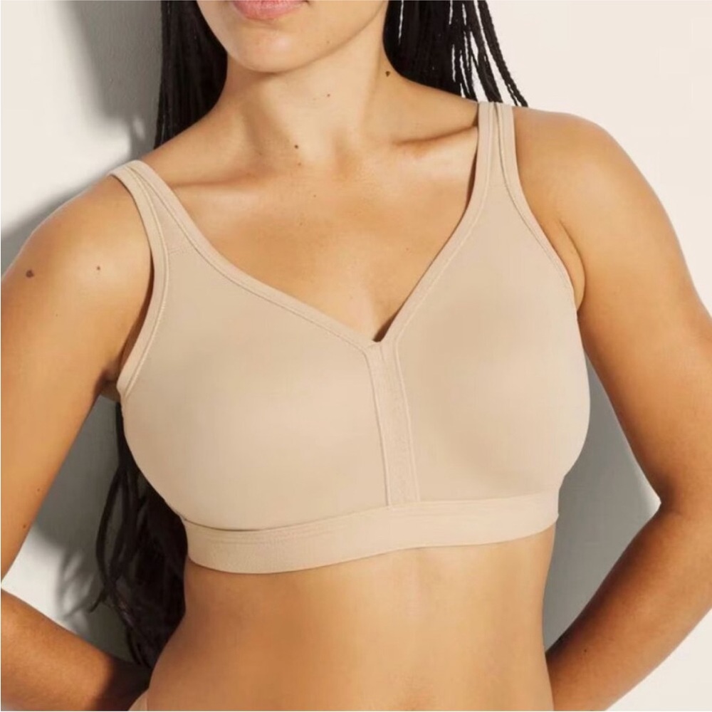 Seamless Tan Wireless Bra